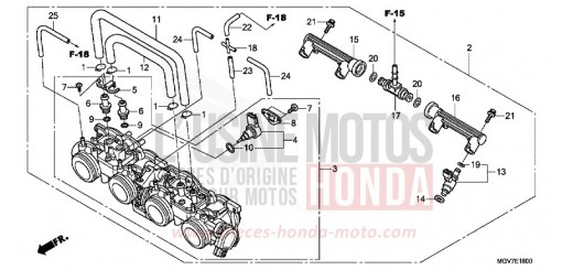 THROTTLE BODY CBR600FB de 2011